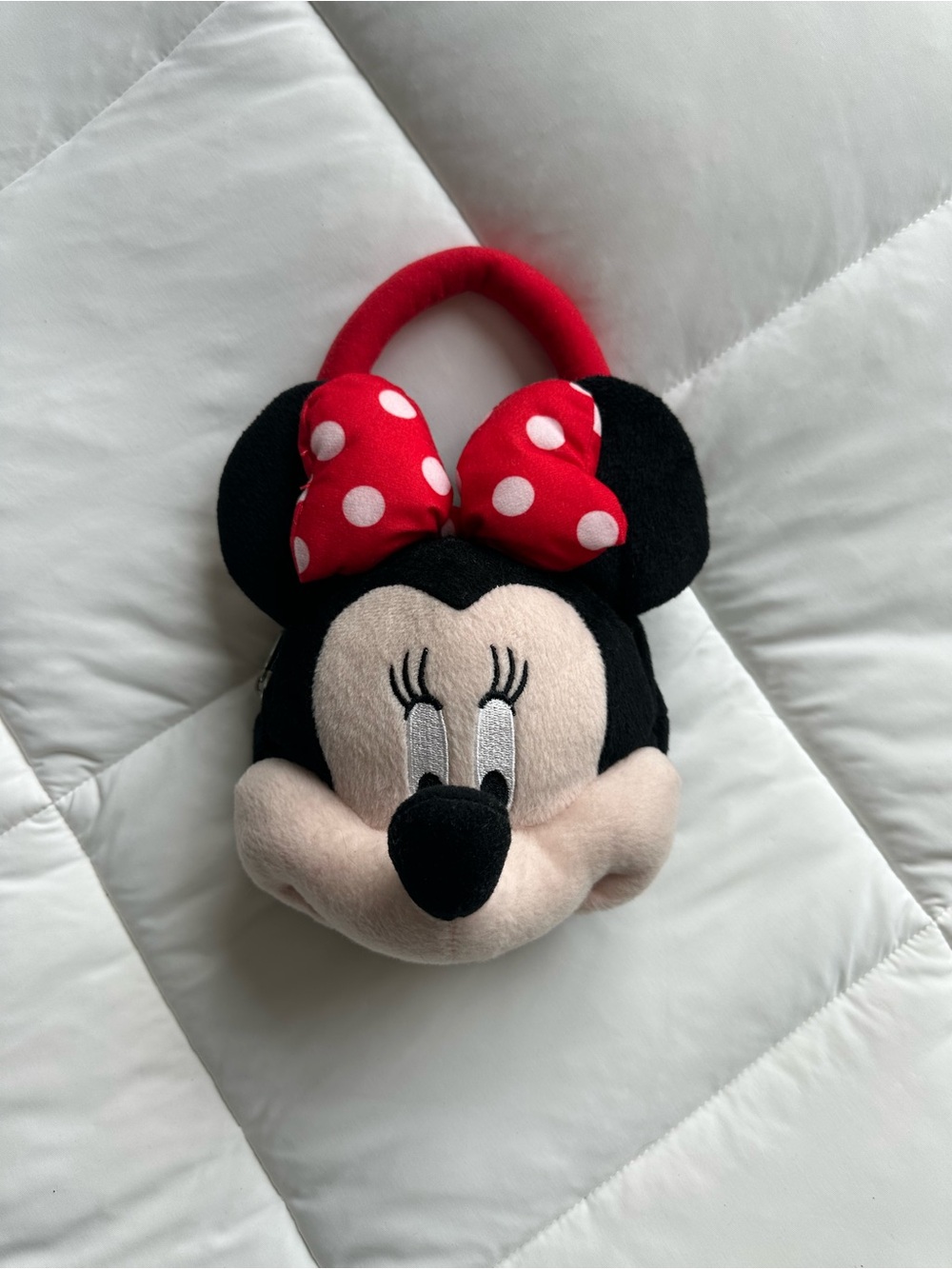 Minnie Mouse Plush Handbag – Red Bow
